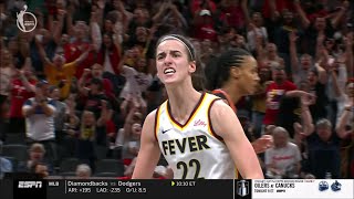 🔥 Caitlin Clark LOGO THREE From 33 FEET | WNBA Indiana Fever vs Connecticut Sun