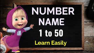 Number Name, Number Name 1 to 50, Number with spelling, Number song, Counting with spelling