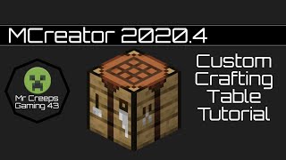 MCreator 2020.4 - Custom Crafting Table Tutorial (2x2, 3x3, 4x4, 5x5+)