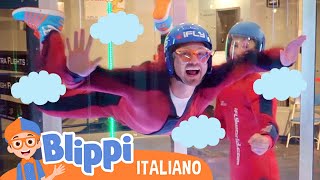 Blippi prova il paracadutismo indoor | Blippi in Italiano | Video educativi per bambini