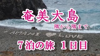 奄美大島　7泊の旅1日目　#奄美大島　#瀬戸内町　#ホノホシ海岸　#ザ・シーン　#加計呂麻島　#マングローブ　#ひげジジイの日本旅　#瀬戸内ラジオ