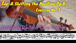 【Ševčík Shifting the Position Op.8】 Exercise No. 3 | Demo by Pauline Tang | Pt Violin Studio