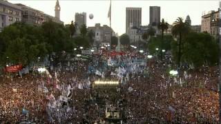 09 de DIC. Cristina Fernández encabezó su último acto presidencial en Casa Rosada.