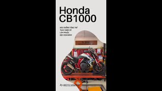 Honda CB1000 bảo dưỡng làm phuôc thay chén cổ đóng bạc đạn - Moto Bình