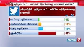 #மக்கள்தீர்ப்பு | தமிழகத்தில் அதிமுக கூட்டணியின் படுதோல்விக்கு காரணம்?