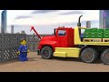 lego thief tries to crash the trains lego city cartoon choo choo train kids videos