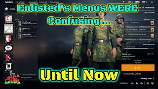 Enlisted Menus Explained/Beginner's Guide - How To Navigate Them And What Everything Means
