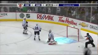 Alex Burrows - OT Goal Vs. Chicago (Game 7) - 2011 Playoffs - HD