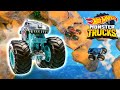 SEASONS 1 AND 2 OF MONSTER TRUCKS ISLAND! | All Full Episodes | Hot Wheels