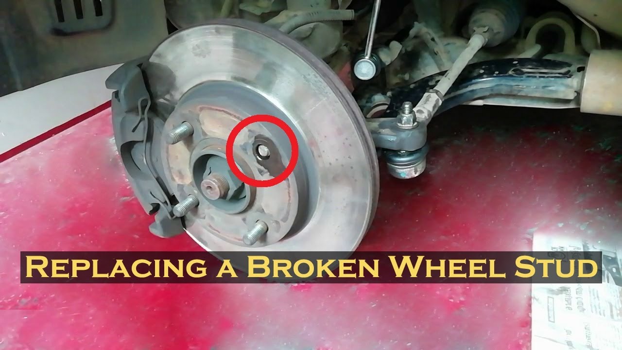 Replacing Wheel Stud | Broken Wheel Stud | Broken Lug Nut | - YouTube