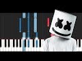 Marshmello - Here With Me ft CHVRCHES (Piano Tutorial)