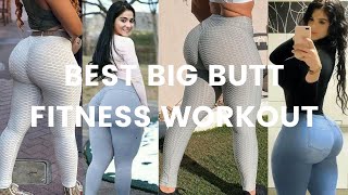 Big Booty Fitness Girl Does Exercise For Larger Glutes!! #healthfitworkout big butt workout at home