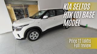 Kia seltos diesel HTK (o) base model review video  #automobile #automotive #seltos