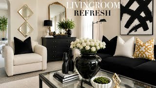 LIVINGROOM DECORATE WITH ME |SUMMER EDITION | NEW ARTWORK + DECOR UPDATES | HOME REFRESH 2026 ☀️🛋️💛