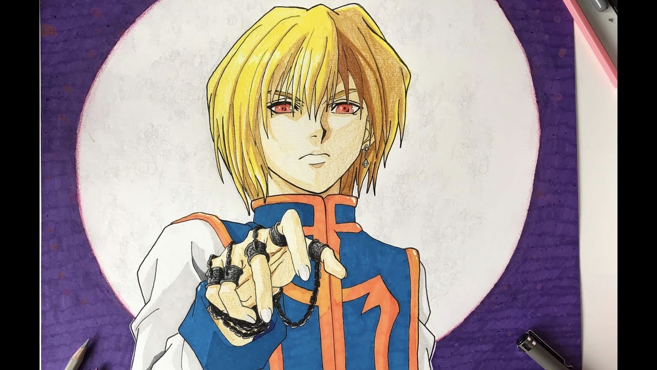 Speed Drawing Kurapika Hunter X Hunter Youtube