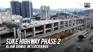 SUKE 2 Alam Damai Interchange & Toll Plaza - SUKE Highway Phase 2 Progress Update (4k)