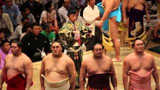 大相撲夏場所十四日目　西方幕内土俵入り2015.5.23