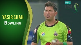 PSL 2017 Match 6: Peshawar Zalmi v Lahore Qalandars - Yasir Shah Bowling