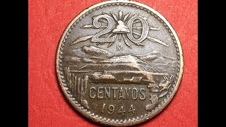 Mexico 20 Centavos 1944