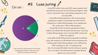 Tugas Matematika Materi lingkaran panjang busur, luas juring, dan tembereng.