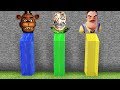 Minecraft : DO NOT CHOOSE THE WRONG WATERFALL(BALDI BASICS NIGHTMARE, HELLO NEIGHBOUR, FNAF(PE/MCPE)
