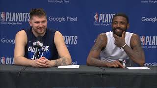 Luka Doncic & Kyrie Irving Post Game Interview | Oklahoma City Thunder vs Dallas Mavericks