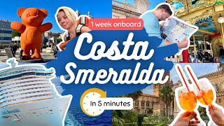 My Costa Smeralda Cruise Trip in 5 Minutes: One Week Exploring Spain, Italy \u0026 France