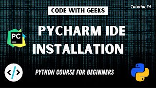Pycharm ide Installation | Python course for beginner | Python coding in Urdu & Hindi | Tutorial # 4