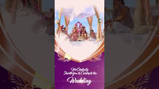 Traditional Hindu Wedding Invitation Video | Indian Wedding Invitation Video | digital Invitation
