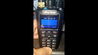 ANYTONE 878 KEY-UP Talk Group on the FLY BrandMeister DMR