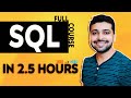 SQL Tutorial for Beginners | Full SQL Course In Hindi