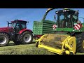 gras häckseln 1.schnitt 2020 john deere case cabview