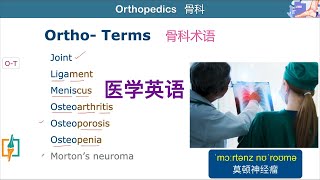 面向医学专业人员和学生的骨科相关医学英语术语