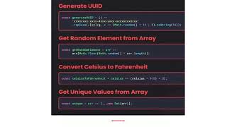 25+ code snippets for every JS developer