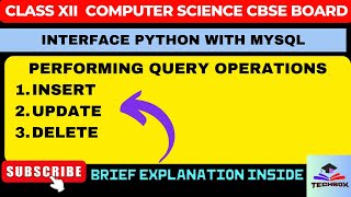 PythonMySQL Tutorial| INSERT,UPDATE,DELETE USING CURSOR | INTERFACE PYTHON WITH MYSQL|CLASS 12 CBSE