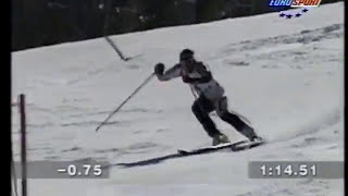 Finn-Christian Jagge wins slalom (Vail 1997)