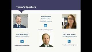 Webinar Intro: Predictive Analytics in Insurance - Speakers