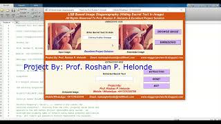 Matlab Code for LSB Based Image Steganography Full Source Code | Least Significant Bit Algorithm