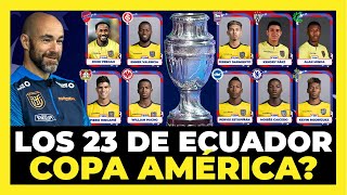 Estos Serían los 23 convocados del DT de Ecuador para la Copa América 2024 🇪🇨🏆