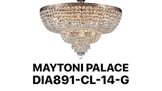 Потолочная хрустальная люстра Maytoni Palace DIA891-CL-14-G