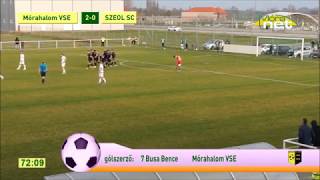 2017.11.11. Mórahalom - SZEOL 2-2, Busa Bence góljai (1-0, 2-0)