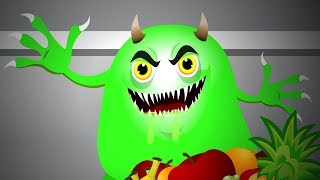 Slimy Green Monster | Spooky Halloween Songs + More Kids Rhymes