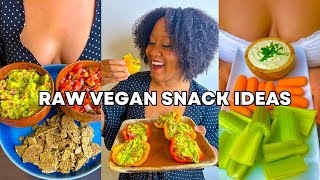 4 EASY RAW VEGAN SNACK RECIPES | FULLY RAW SNACK IDEAS