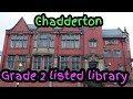 Chadderton Library Oldham, Grade 2 listed building a little history sarahs uk graveyard