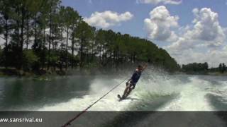 TY  Oppenlander Ski 41 on the Sans Rival Waterski SR2 2011