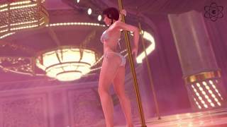 DOAX3 Nightclub - Leifang Pure White Bikini Pole Dance