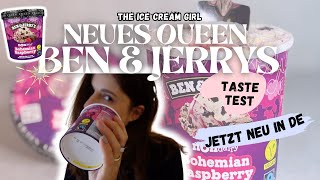 NEU! QUEEN x BEN \u0026 JERRYS | BOHEMIAN RASPBERRY VEGAN REVIEW | THE ICE CREAM GIRL