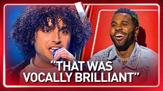 Nervous talent overcomes his SELF-DOUBT and gets a 4-CHAIR-TURN on The Voice | Journey #370