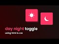 How To Make Dark Mode Toggle Button Using HTML CSS & JS