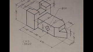 Multiview drawing Object lines only